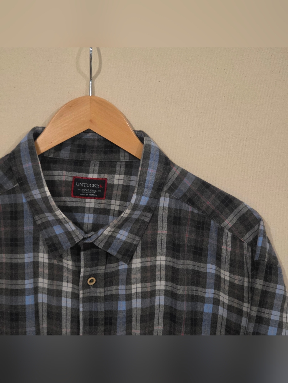 UNTUCKit Flannel Button Down 3XL